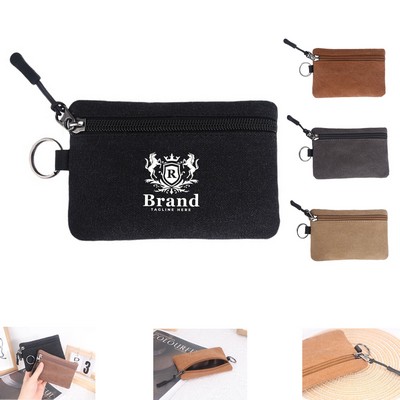 Canvas Strap with Buckle Mini Wallet