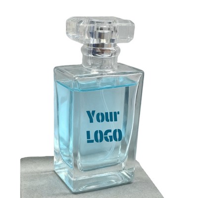 1.7 oz Rectangular Glass Perfume Bottle