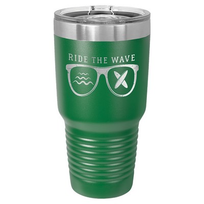 Polar Camel 30 oz. Green Ringneck Tumbler with Slider Lid