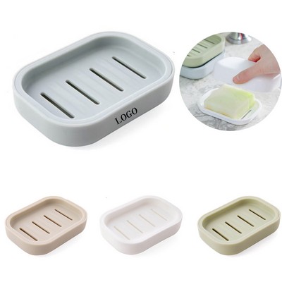 Double Layer Plastic Soap Dish with Draining Holder