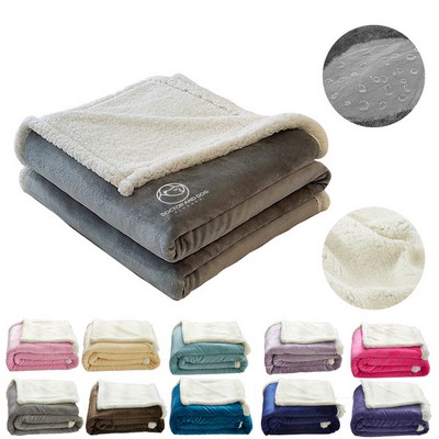 Sherpa Fleece Throw Blankets, Soft Fluffy Flannel Plush Blanket and Throw