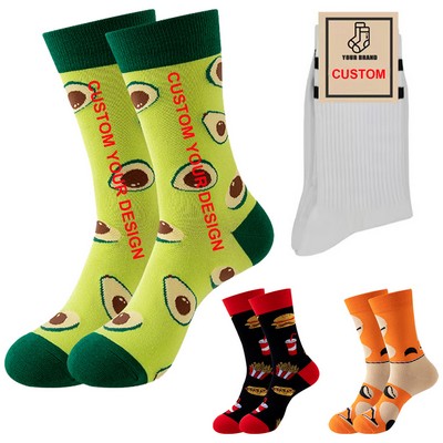 Custom Knit Jacquard Socks with Paper Sock Header Card