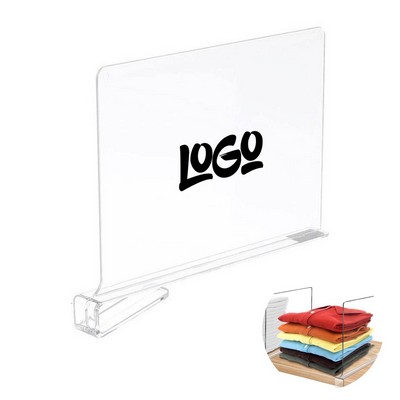 Partition Shelf Clear Acrylic