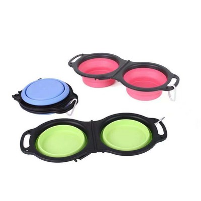 Portable Travel Pet Feeder Bowl