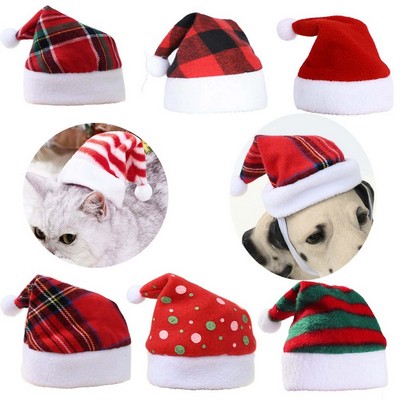 Christmas Santa Hats for Dog Cat