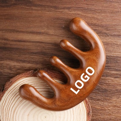 Custom Sandalwood Massage Comb For Hair Care