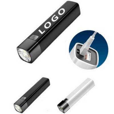 USB Rechargeable Aluminum Flashlight