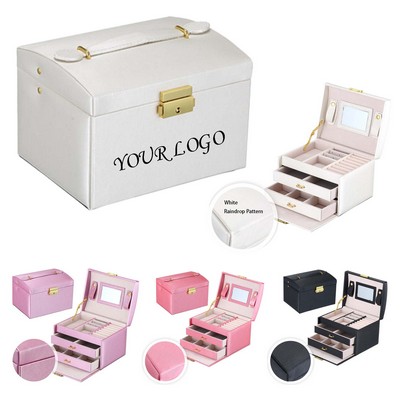 European-style Three-Layer Jewelry Storage Box