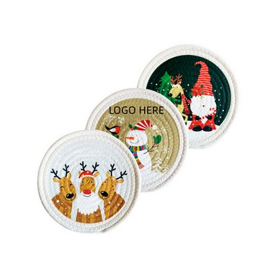 Cotton Rope Christmas Heat Insulation Pad