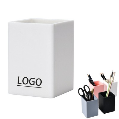 Square Soft Silicone Pen Holder