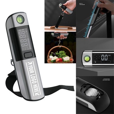 3-in-1 Digital Luggage Scale w/ Tape Measure & Level