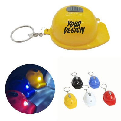 LED Safety Helmet Keychain – Mini Bottle Opener