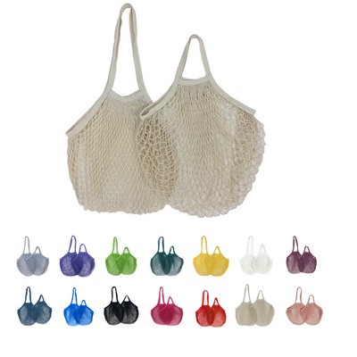 Organic Cotton Mesh Reusable Grocery Tote Bag