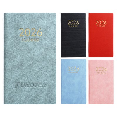 A6 PU 2026 Weekly & Monthly Planner Daily Schedule Notebook