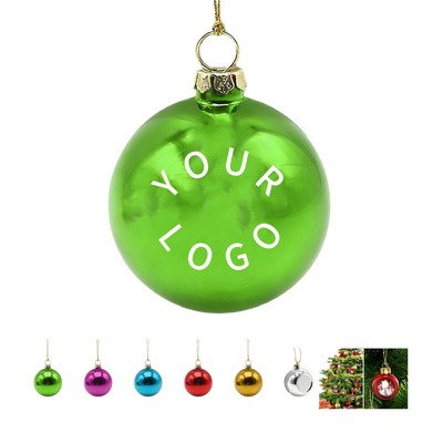 High Quality Glass Material Christmas Hanging Ornament Handmade