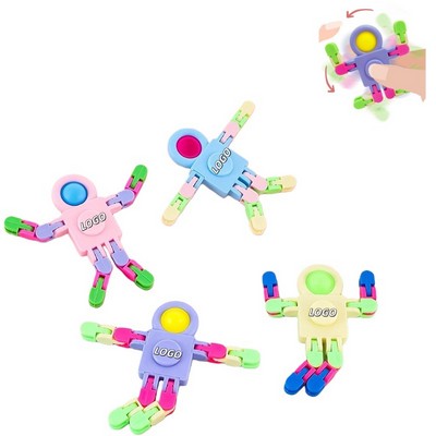 Detachable Transformable Robot Fingertip Fidget Spinner