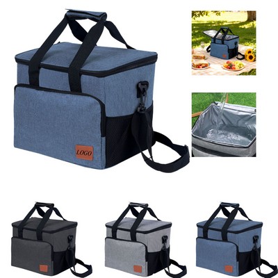 Oxford 27L Insulated Lunch Bag Waterproof Large Capacity Thermal Tote Bag