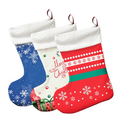 Free Shipping Full Color Printed Christmas Stocking