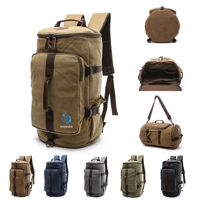 3-in-1 Canvas Weekender Travel Duffel Bag