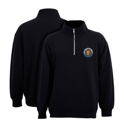 Unisex Lightweight Cotton Quarter Zip Sweatshirt