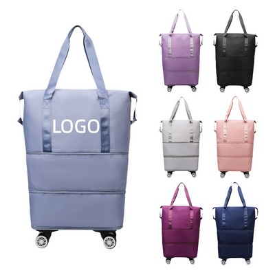 Expandable Travel Duffel Bag With Wheels