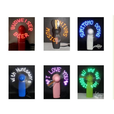 Portable LED Message Fan