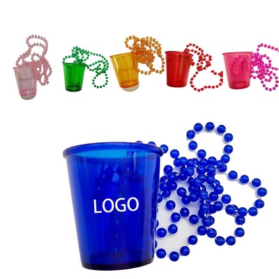 2oz Plastic Beaded Chain Cup