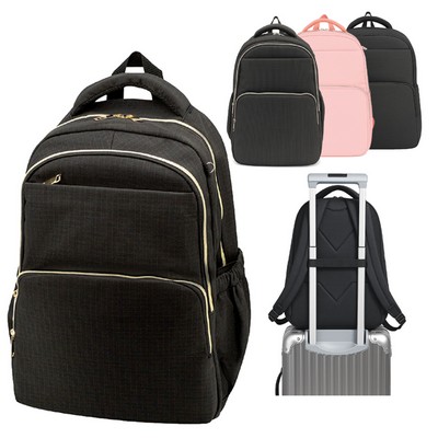 Jacquard Polyester Computer Backpack