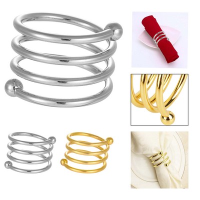 Personalized Spring Metal Napkin Rings