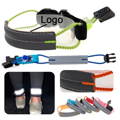 Adjustable Length Elastic High Visibility Reflective Armband