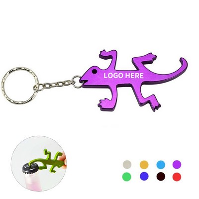 Gecko Lizard Bottle Opener Keyring