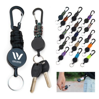 Retractable Paracord Keychain