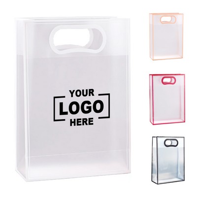 Reusable Frosted Clear PVC Gift Bag