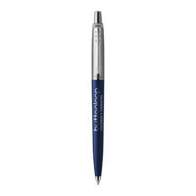 Parker Jotter London Stainless Steel Ballpoint - Royal Blue - Chrome Trim