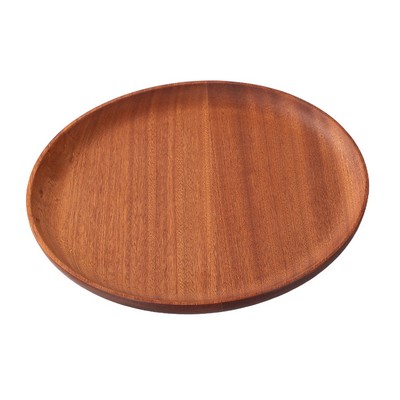 15" Round Wooden Tray