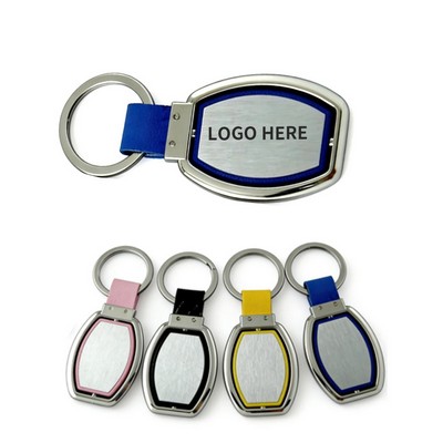 Dual-Tone Swivel Keychain
