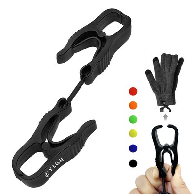 Dual Clips Gloves Hanger