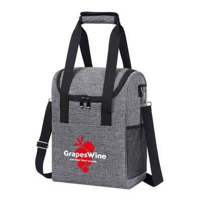 Elegant 6-Bottle Insulated Wine Cooler Bag