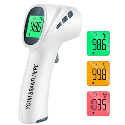 Forehead and Object 2" 1 Mode Digital Infrared Thermometer Gun with Fever Alarm