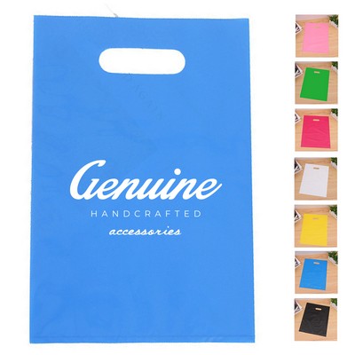 Die Cut Handle Fold-over Plastic Bag