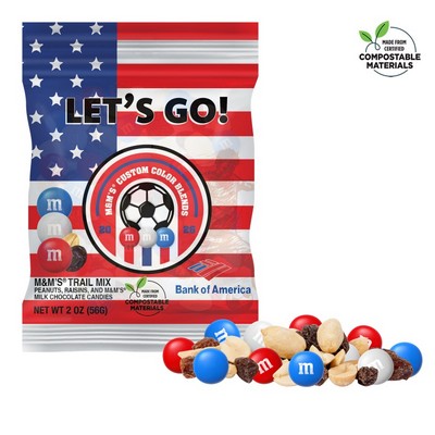 Soccer M&M'S Trail Mix, 2oz ECO-Digibag, Full Color, Color Choice
