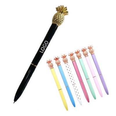 Pineapple Top Metallic Twist Ballpoint Pen