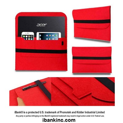 iBank ® 8-11" Felt Case Fits with Tab S8/S9 11", iPad Pro 11 inch, iPad 10th Gen 10.9