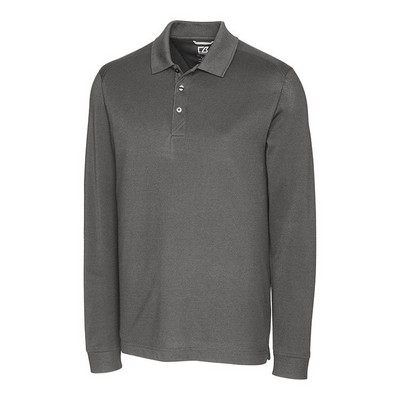Cutter and Buck Advantage Tri-Blend Pique Long Sleeve Polo