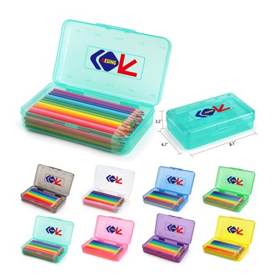Large Capacity Plastic Pencil Boxes