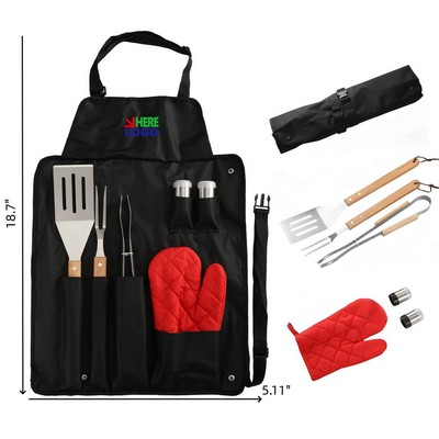 Barbecue Cutlery Set with Apron