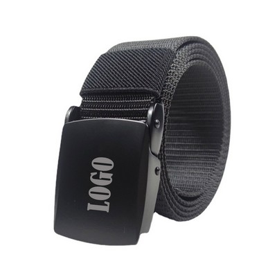Adjustable Metal Buckle Nylon Tactical Men Belt