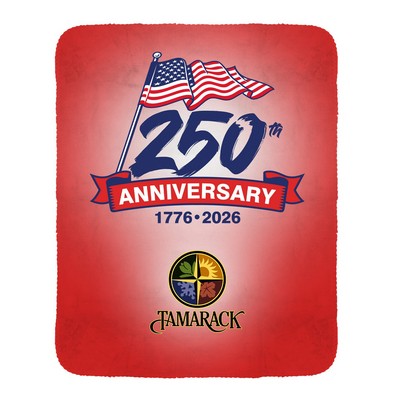 Patriotic Recycled Plush Blanket