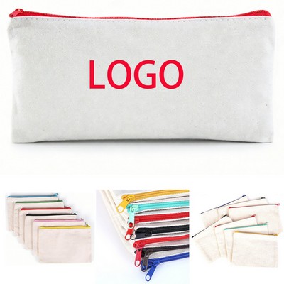 Professional 12" Durable Multipurpose Canvas Zipper Storage Pouch