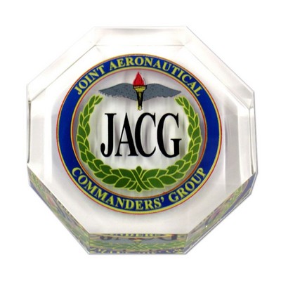 Lucite Octagon Embedment (3"x1")